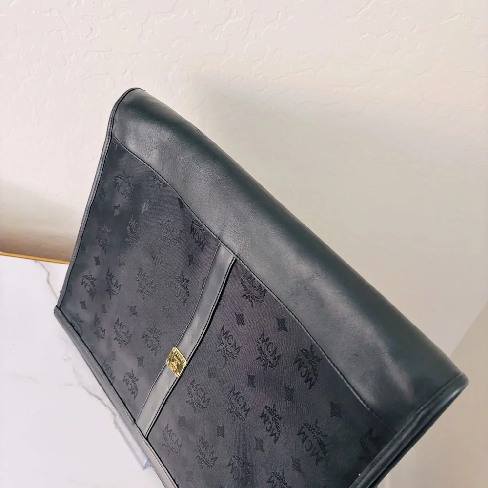 MCM Black Portfolio‎ Laptop Bag